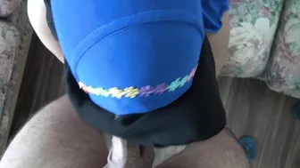 Arab woman with hijab pleases stepson with blowjob