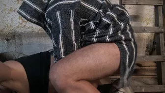 Arab wife endures heavy duty cock in each of her wet holes