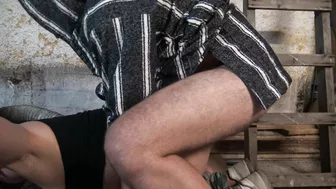 Arab wife endures heavy duty cock in each of her wet holes