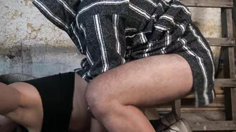 Arab wife endures heavy duty cock in each of her wet holes