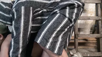 Arab wife endures heavy duty cock in each of her wet holes