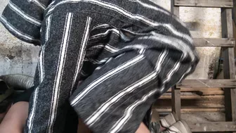 Arab wife endures heavy duty cock in each of her wet holes