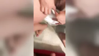 Naked Arab mom uses her big boobs to spice things even more