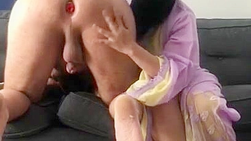 Dominant Arab mom in hijab plays rough with her man's dick
