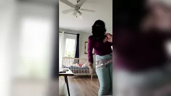 Arab Lebanese mom dances while stripping and craving dick