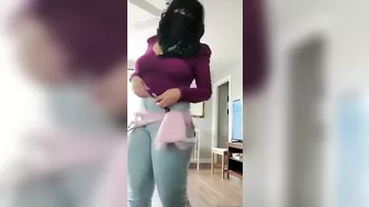 Arab Lebanese mom dances while stripping and craving dick