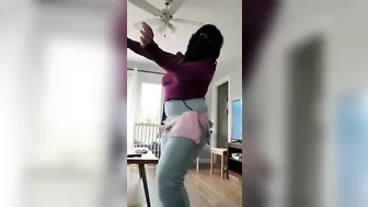 Arab Lebanese mom dances while stripping and craving dick