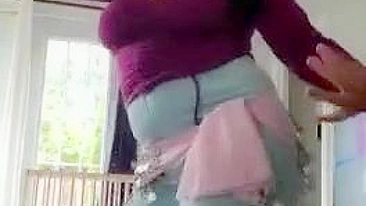 Arab Lebanese mom dances while stripping and craving dick