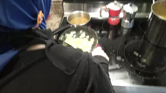 Arab woman with hijab is filmed when ready to pump some dick inside