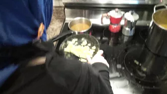 Arab woman with hijab is filmed when ready to pump some dick inside