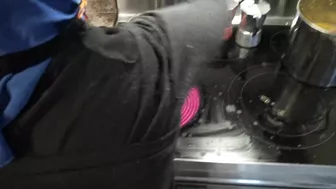 Arab woman with hijab is filmed when ready to pump some dick inside