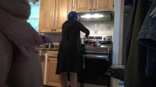 Arab mom with hijab on is ready for a huge surprise