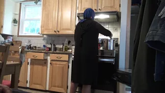 Arab mom with hijab on is ready for a huge surprise Arab mom with hijab on is ready for a huge surprise