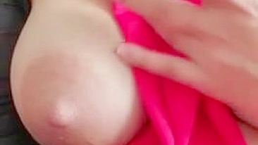 Hot busty Arab mom loves flashing tits in great angles