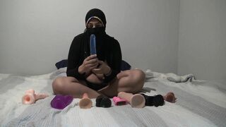 Sexy amateur toy perversions for Arab mom in hijab