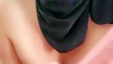 Iranian mom with huge tits sucks dick in hijab for home XXX