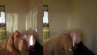 Slutty Arab mom filmed in home scenes sucking dick like a slut