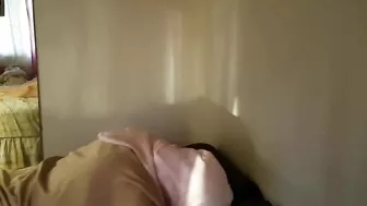 Slutty Arab mom filmed in home scenes sucking dick like a slut