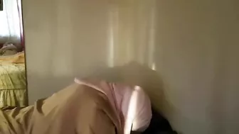 Slutty Arab mom filmed in home scenes sucking dick like a slut