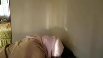 Slutty Arab mom filmed in home scenes sucking dick like a slut