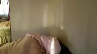 Slutty Arab mom filmed in home scenes sucking dick like a slut