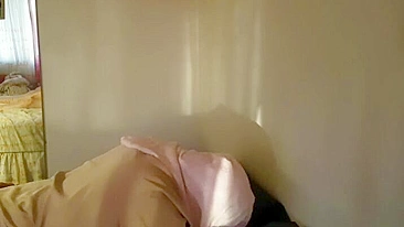 Slutty Arab mom filmed in home scenes sucking dick like a slut