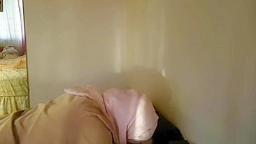 Slutty Arab mom filmed in home scenes sucking dick like a slut