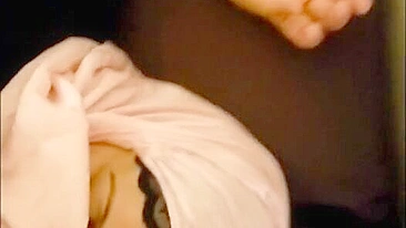 Full Arab porn video with hijab mom sucking dick and fucking