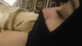 Hijab mom sucks dick with lust after great arab cam sex