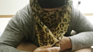 Clothed Arab mom in hijab filmed sucking dick like a slut