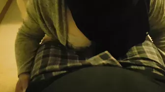 Nude Arab mom works her magic on cock in POV