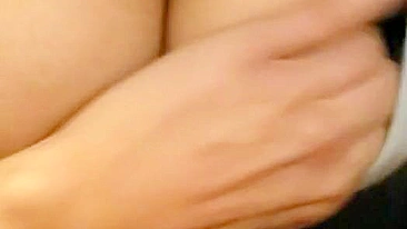 Deep POV with a busty Arab mom craving sperm on tits