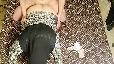 Arab mom doggy fucked on cam with hijab on her head