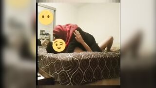 Arab mom in hijab rides dick like a whore and gets taped in secret