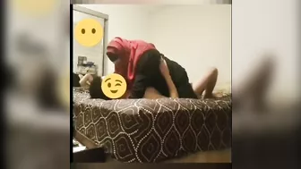 Arab mom in hijab rides dick like a whore and gets taped in secret