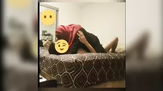 Arab mom in hijab rides dick like a whore and gets taped in secret