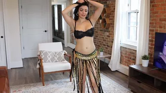 Lovely erotic Arab dance from Muslim slutty wife to spice up your day
