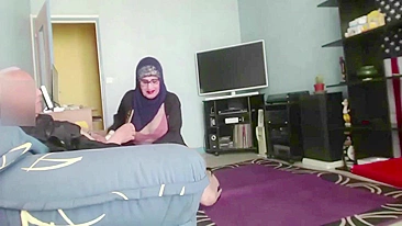 Hot turkish shemale dressing up in women's underwear and suck old cock