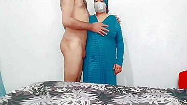 Perv son humps his Muslim mom in hijab until she cums