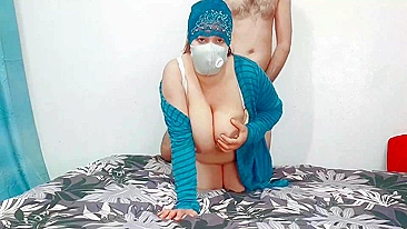 Perv son humps his Muslim mom in hijab until she cums