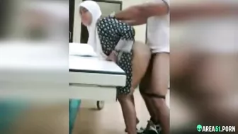 Indonesian Muslim cheating wife doggy fucked with lover on hidden camera