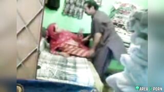 Devout wife in hijab cheating in hotel with husband's friend