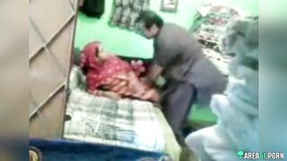 Devout wife in hijab cheating in hotel with husband's friend