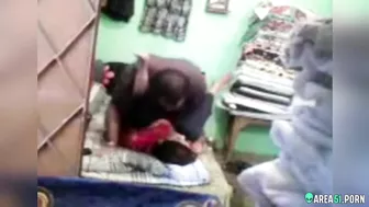 Devout wife in hijab cheating in hotel with husband's friend