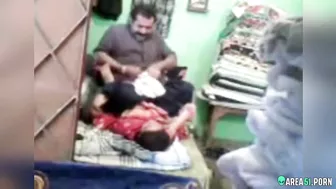 Devout wife in hijab cheating in hotel with husband's friend