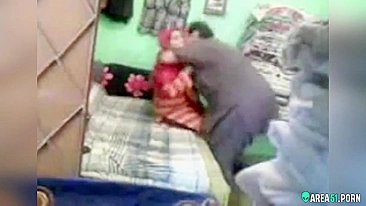 Devout wife in hijab cheating in hotel with husband's friend