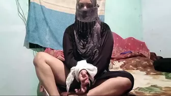 Poor Arab mom in forced to have sex with landlord without taking off hijab