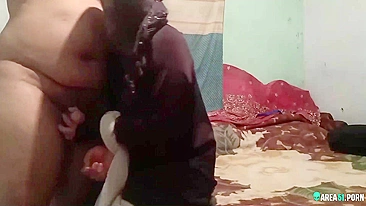 Poor Arab mom in forced to have sex with landlord without taking off hijab