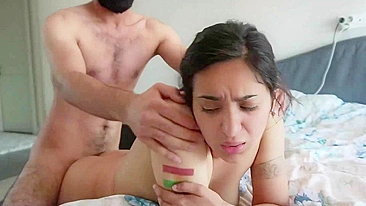 Phone camera filmed how a Kurd Muslim girl cheats on her boyfriend