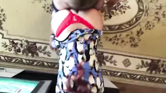 Hairy dude distracted stepmother from her favorite TV show and fucked her in the ass